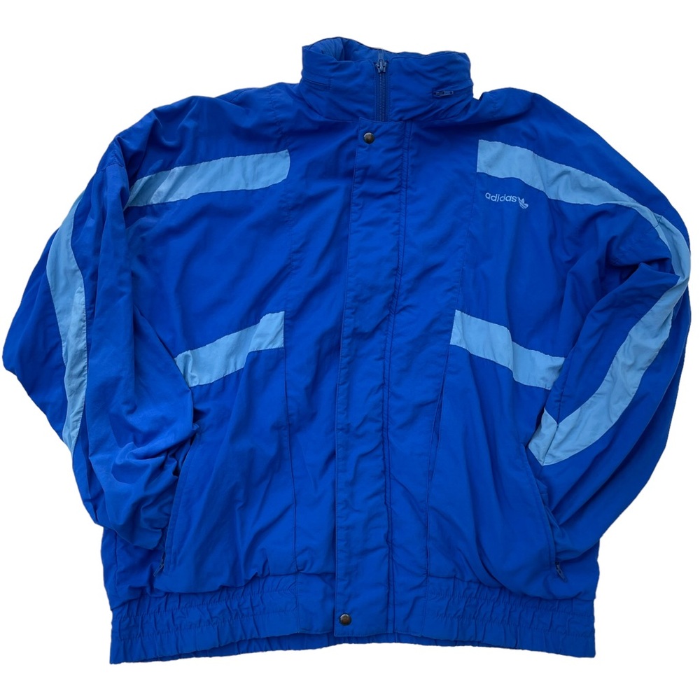 Vintage Adidas Originals Track Jacket Retro 90’s Blue Windbreaker Street…